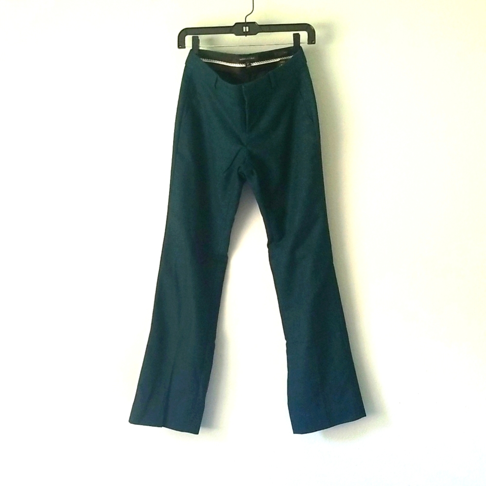 BANANA REPUBLIC deep emerald green Logan pants trousers P0